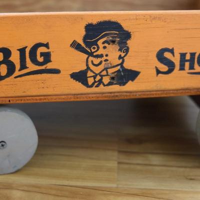 Vintage Big Shot Wood Wagon Soda Crate