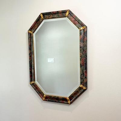 ETHAN ALLEN ~ Octagon Beveled Mirror