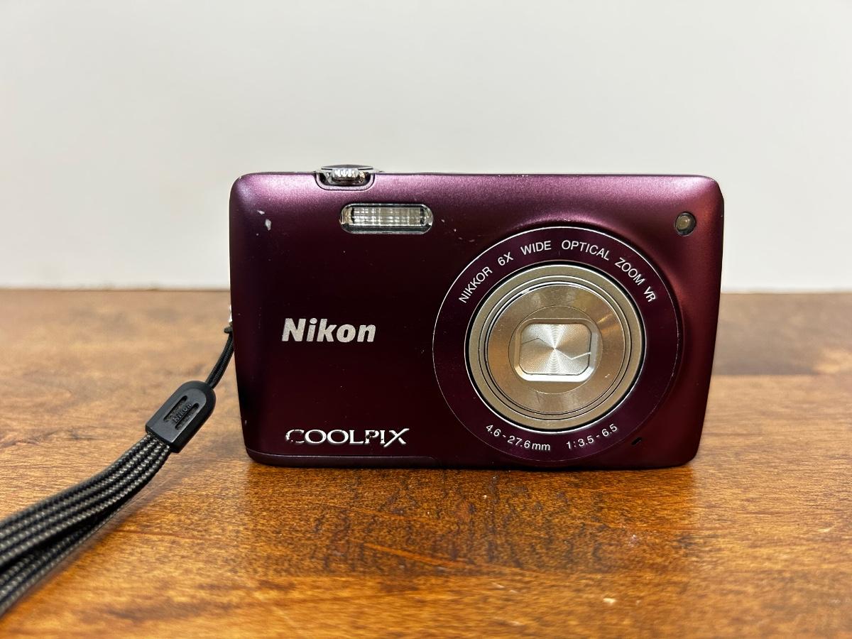 Purple Nikon Coolpix Pocket Digital Camera 