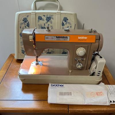 Vintage Brother Festival 461 Sewing Machine w/ Case and Manual