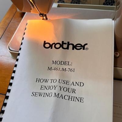 Vintage Brother Festival 461 Sewing Machine w/ Case and Manual