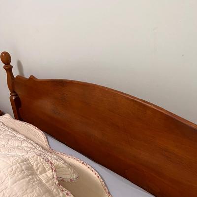 Vintage Solid Wood Twin Bed