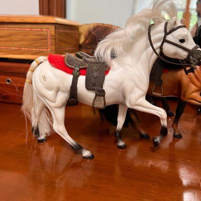 Large Vintage Horse Figurine Lot - Various Mediums