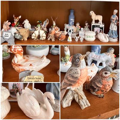 Large Lot Collectible Figurines - Goebel, Noritake, Otagiri