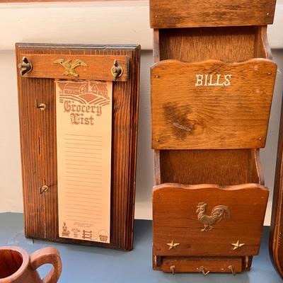 Vintage MCM Mixed Decorative Wood Lot