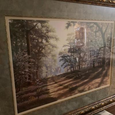 R.C. Davis Signed and Numbered Louisiana Landscape Print GR-KW)