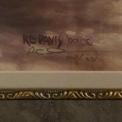 R.C. Davis Signed and Numbered Louisiana Landscape Print GR-KW)