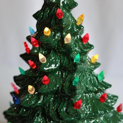 Vintage Ceramic Light up Christmas Tree