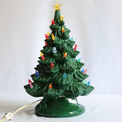 Vintage Ceramic Light up Christmas Tree