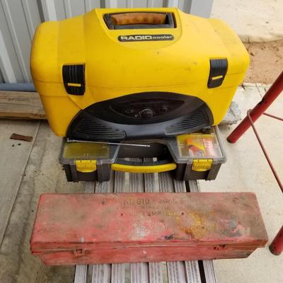 Radio Cooler, Parts Sorter, Emergency Kit