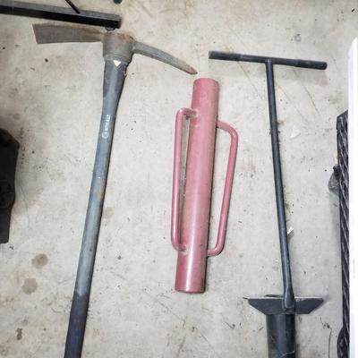 Pick Axe, Garden Bulb Tool, Post Pounder