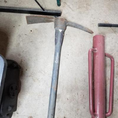 Pick Axe, Garden Bulb Tool, Post Pounder