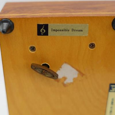 Italian Wind-Up Wood Musicial Jewelry Box