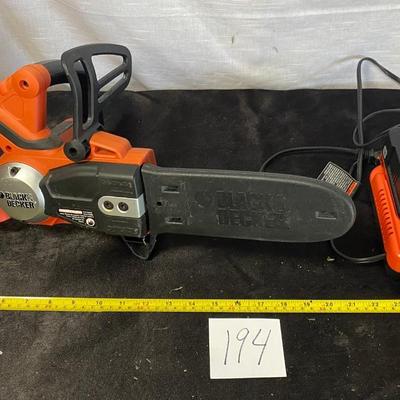 Black & Decker Battery Operated Chain Saw