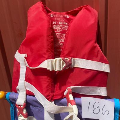 Kids Lounger and Lifejacket