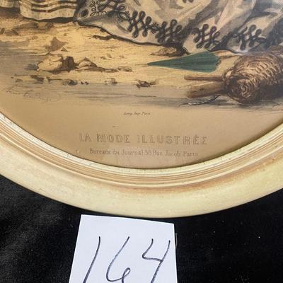 Vintage Oval Reproduction Print