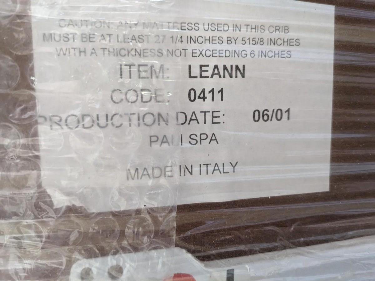 Like New Pali Crib/Toddler's Bed, Changing Table, & Mirror