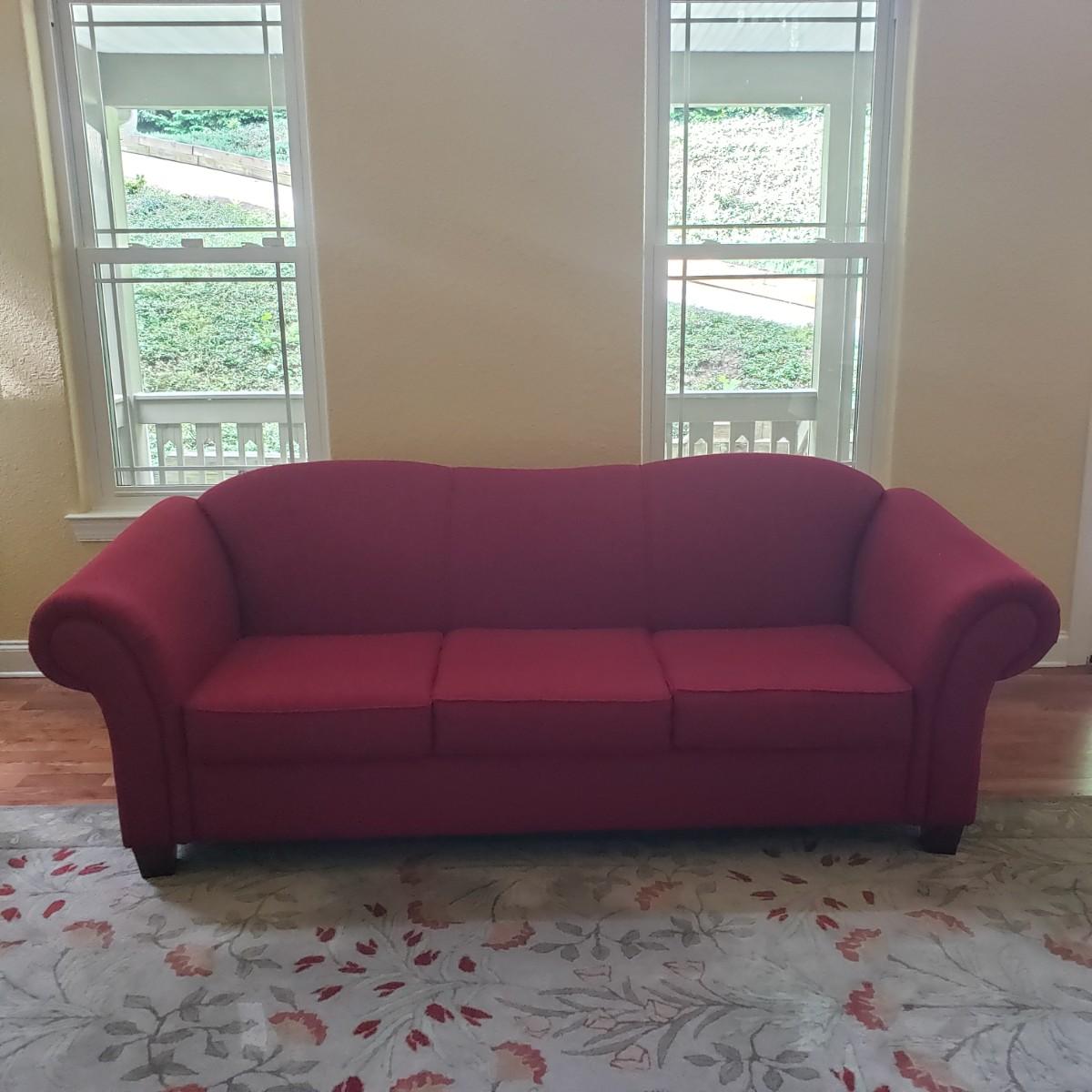 Red Tweed Klaussner Couch (GRKD)