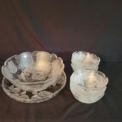 Frosted Floral Serving Set (K-CE)