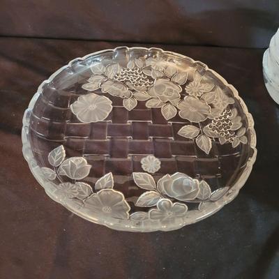 Frosted Floral Serving Set (K-CE)