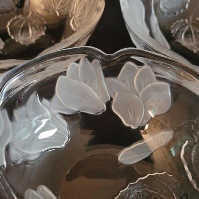 Frosted Floral Serving Set (K-CE)