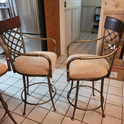 Set of Four Swivel Bar Stools (K-CE)