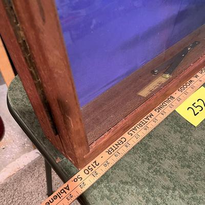 Table top wood display case