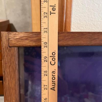 Table top wood display case