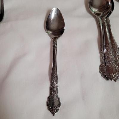 Floral Engraved Stainless Flatware (K-CE)