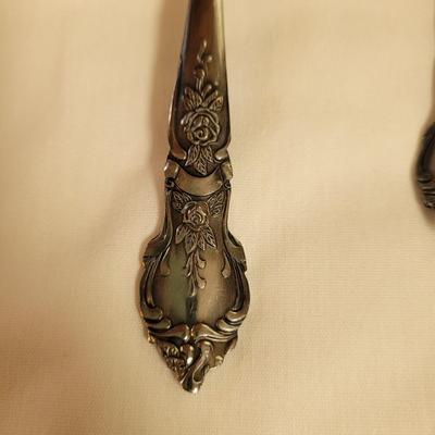 Floral Engraved Stainless Flatware (K-CE)
