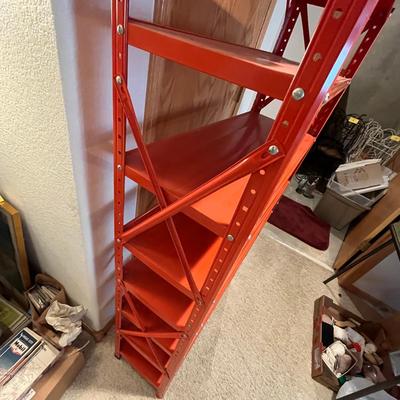 Orange Metal Shelf