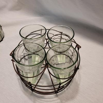 Glass Lantern and Vases (K-CE)