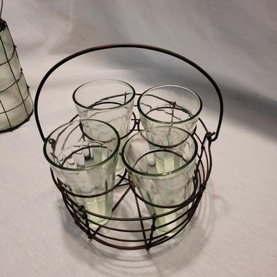 Glass Lantern and Vases (K-CE)