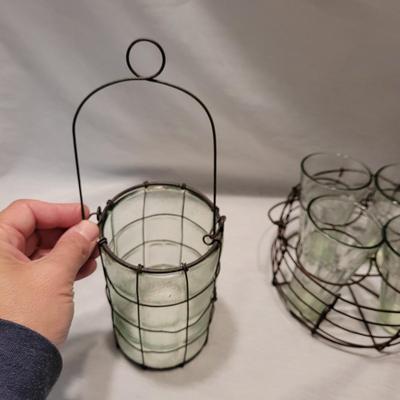 Glass Lantern and Vases (K-CE)