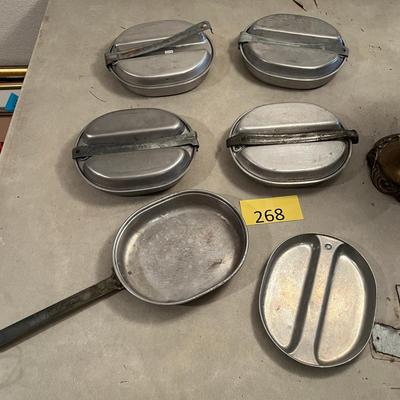 Lot of 5 WW2 Mess Kits