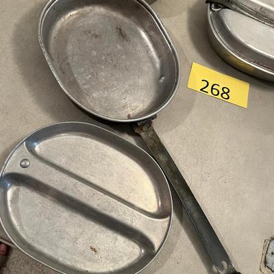 Lot of 5 WW2 Mess Kits