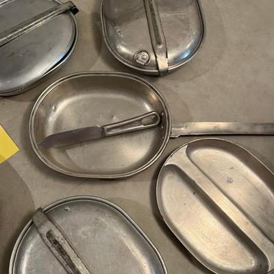 WW2 Lot of 5 Mess Kits