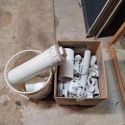 Assortment of Plumbing Pipes and Fittings (WS-CE)