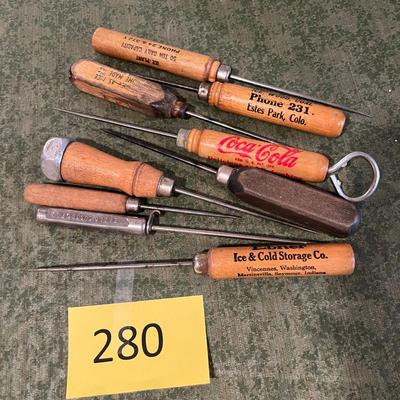 Lot of Advertising Ice Picks