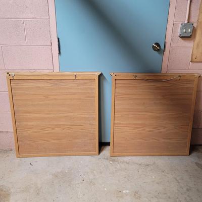 Pair of Large Square Mirrors (WS-CE)