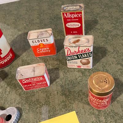 Vintage Spice Tins