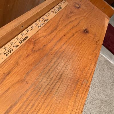 Wood long shelf