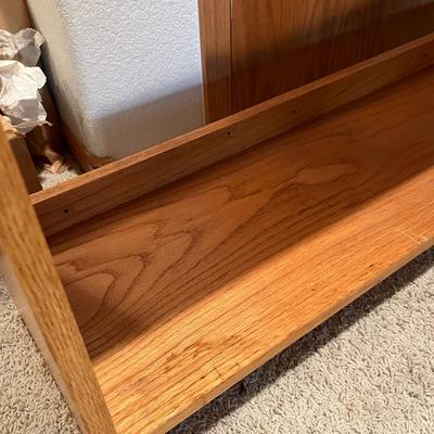 Wood long shelf