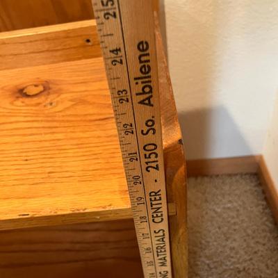 Wood long shelf