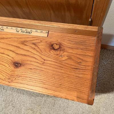 Wood long shelf