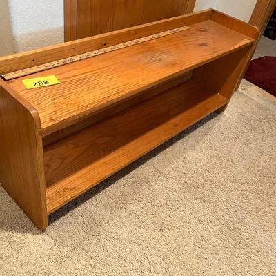 Wood long shelf