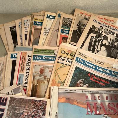 Vintage news papers