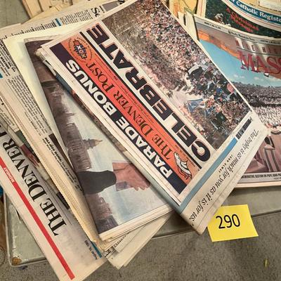 Vintage news papers