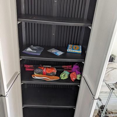 2nd Plastic Storage Cabinet. Exc Condition