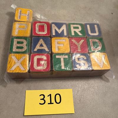 Bundle of Vintage Wood Blocks Disney